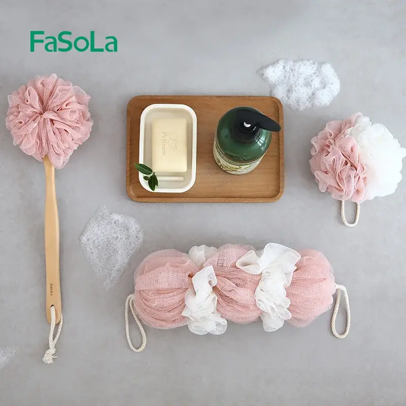 Large Soft Bath Sponge Pouf