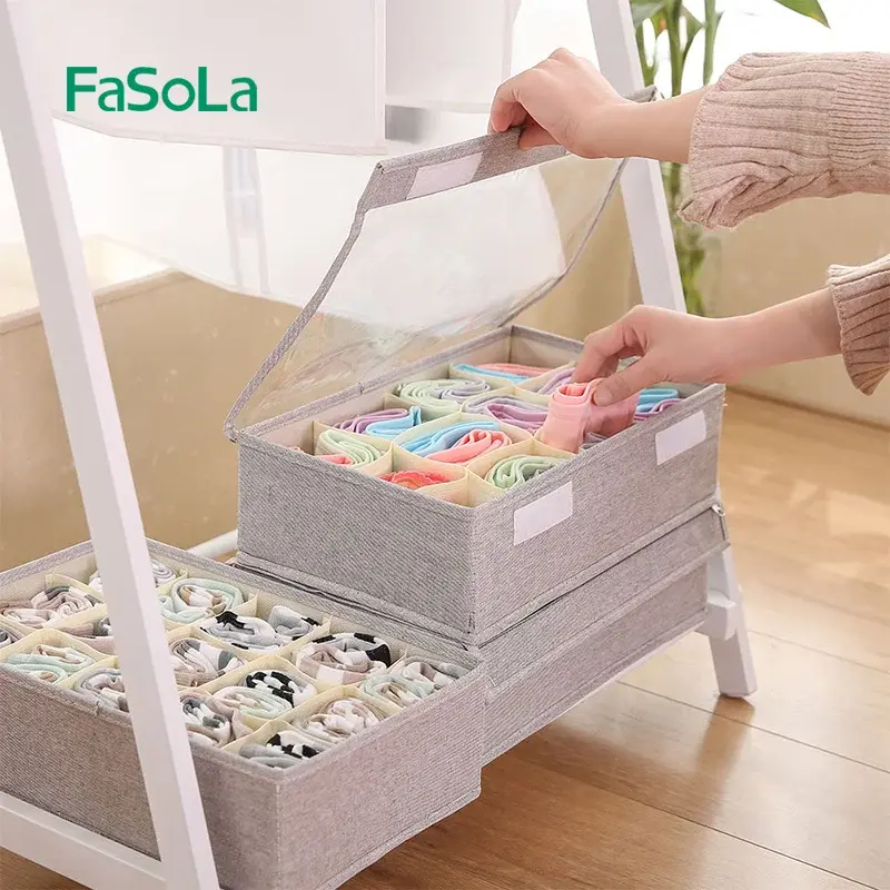 Four-Compartment Drawer Underwear Organizer
