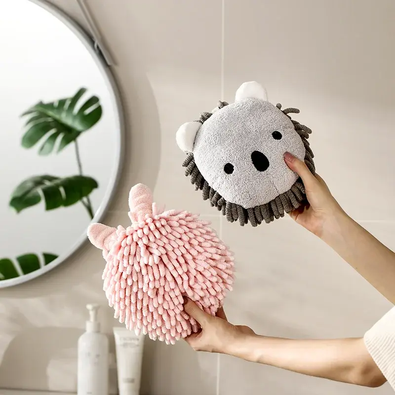 Japanese-Style Chenille Hanging Hand Towel Ball