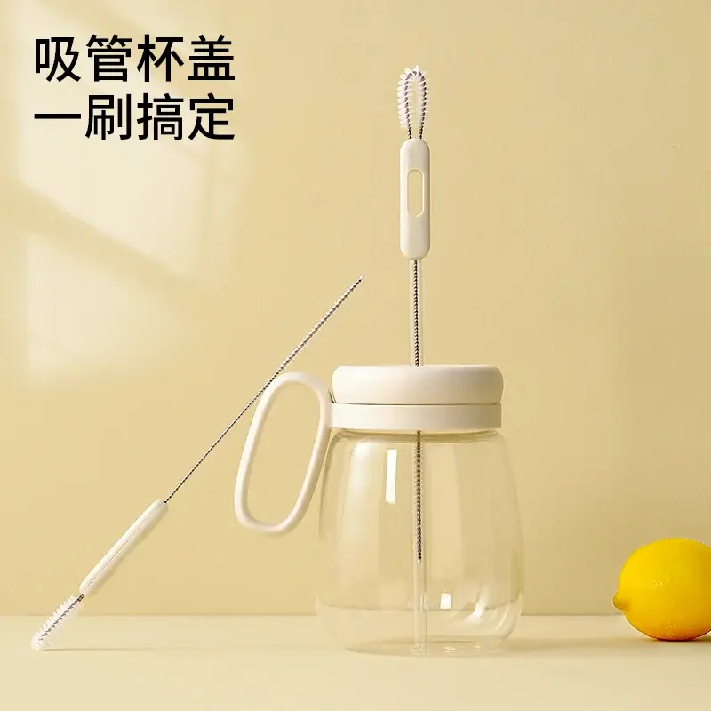 雙頭設計,深入去汙,杯蓋吸管一刷淨