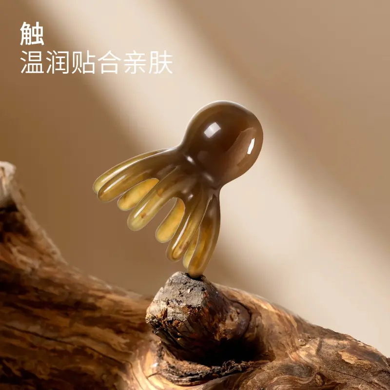 章鱼按摩梳头部经络按摩器头皮穴位头疗梳