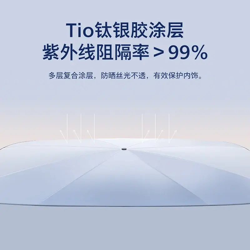 Folding Heat-Insulating Sun Shade Umbrella