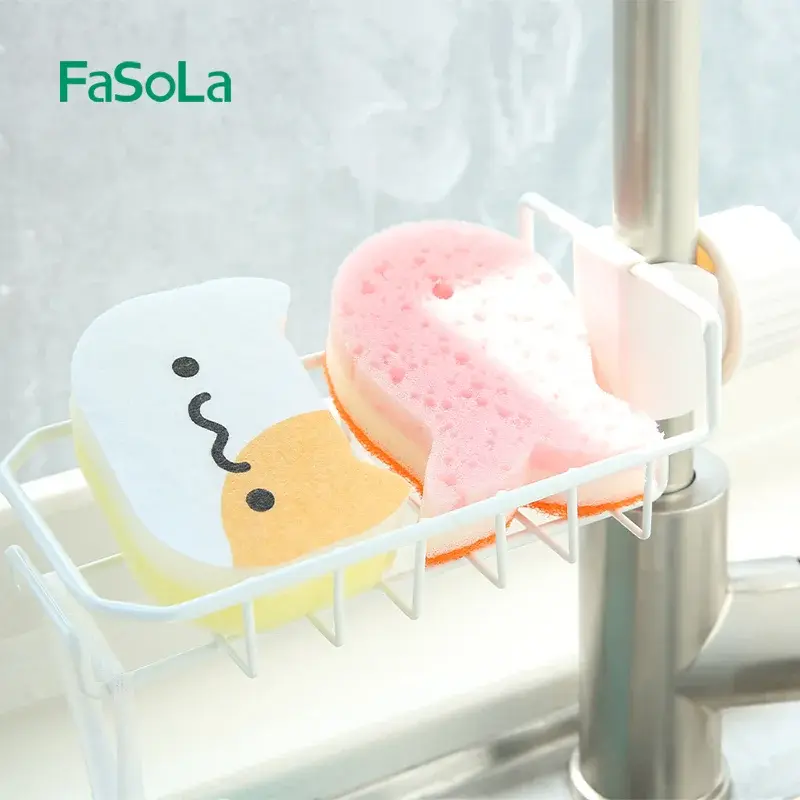 Single-Row Faucet Cloth Draining Rack