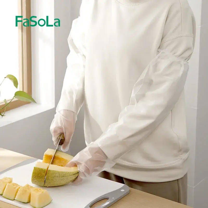 Extra-Long Thick Disposable Plastic Gloves