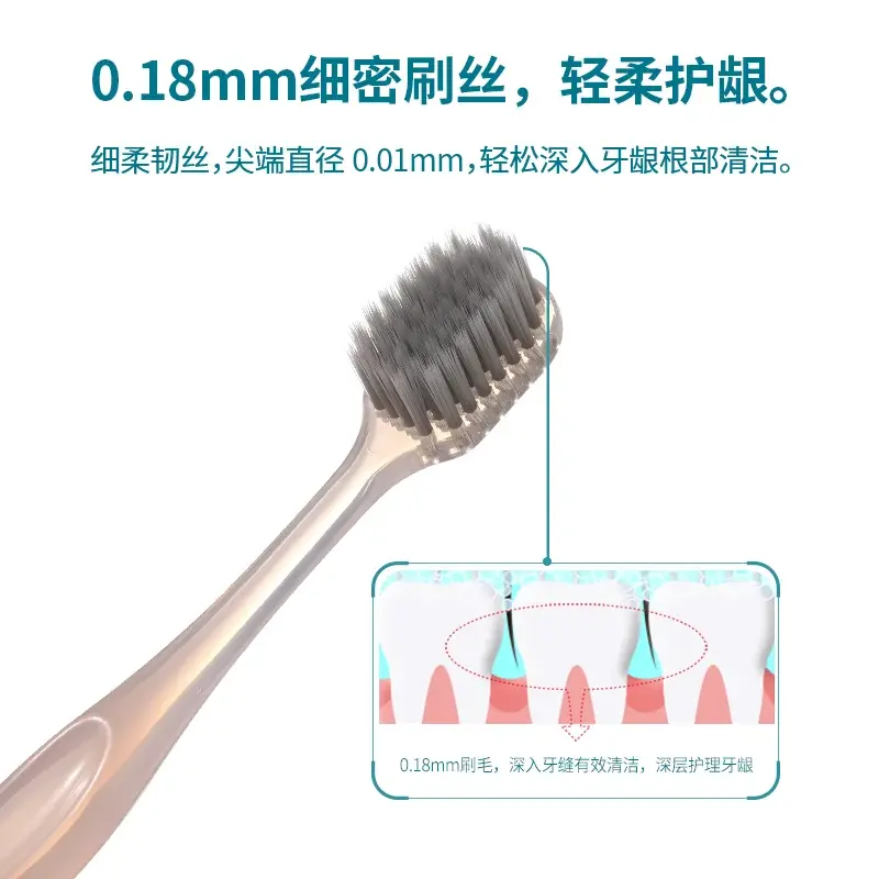 日式银离子抗菌成人牙刷