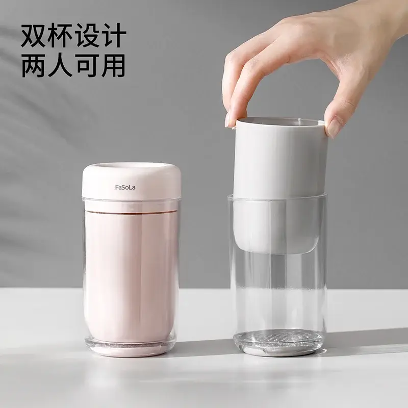 Portable Travel Rinse Cup and Toothbrush Holder