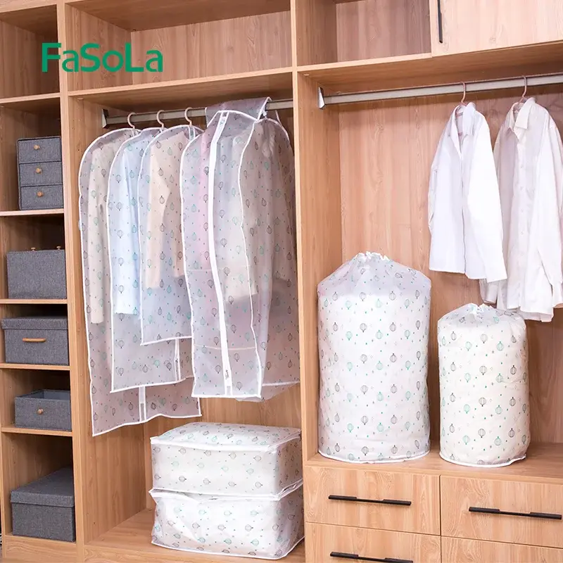水洗衣服防尘罩透明挂式收纳袋西服挂衣袋衣物防尘袋