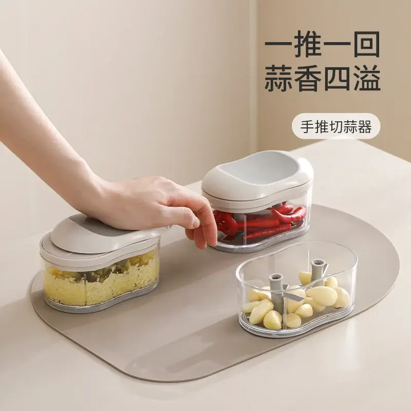 手推切蒜器小绞肉机姜蒜搅碎机手动拉蒜器