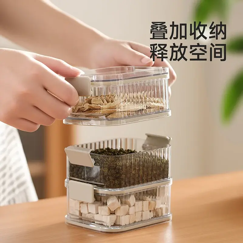 Divided Spice and Grain Sealed Jar