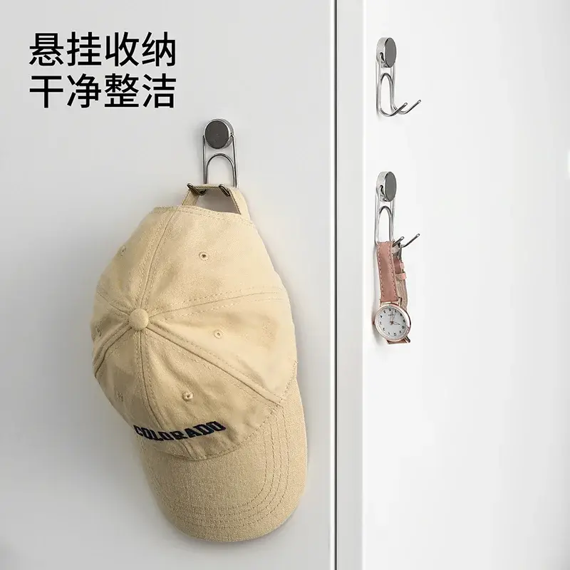 Suction Cup Stainless Steel Double Hook