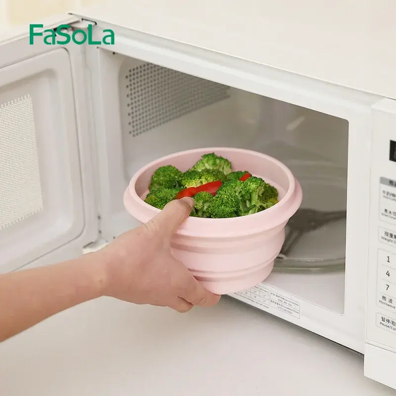 Collapsible Silicone Travel Bowl with Lid